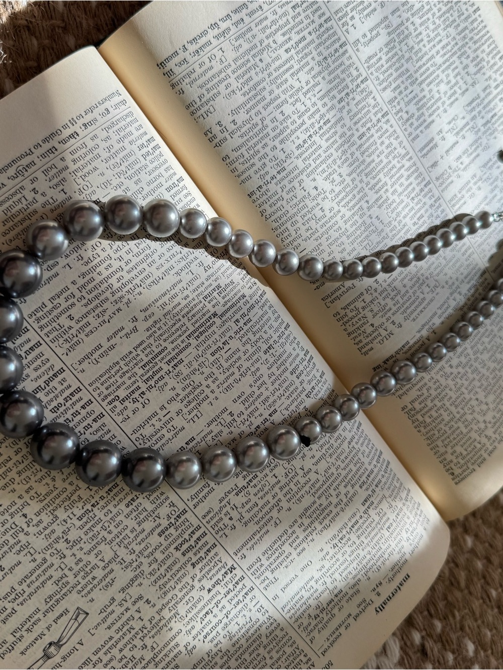 Classic Gray Pearl Necklace - Elegant Women’s Jewelry